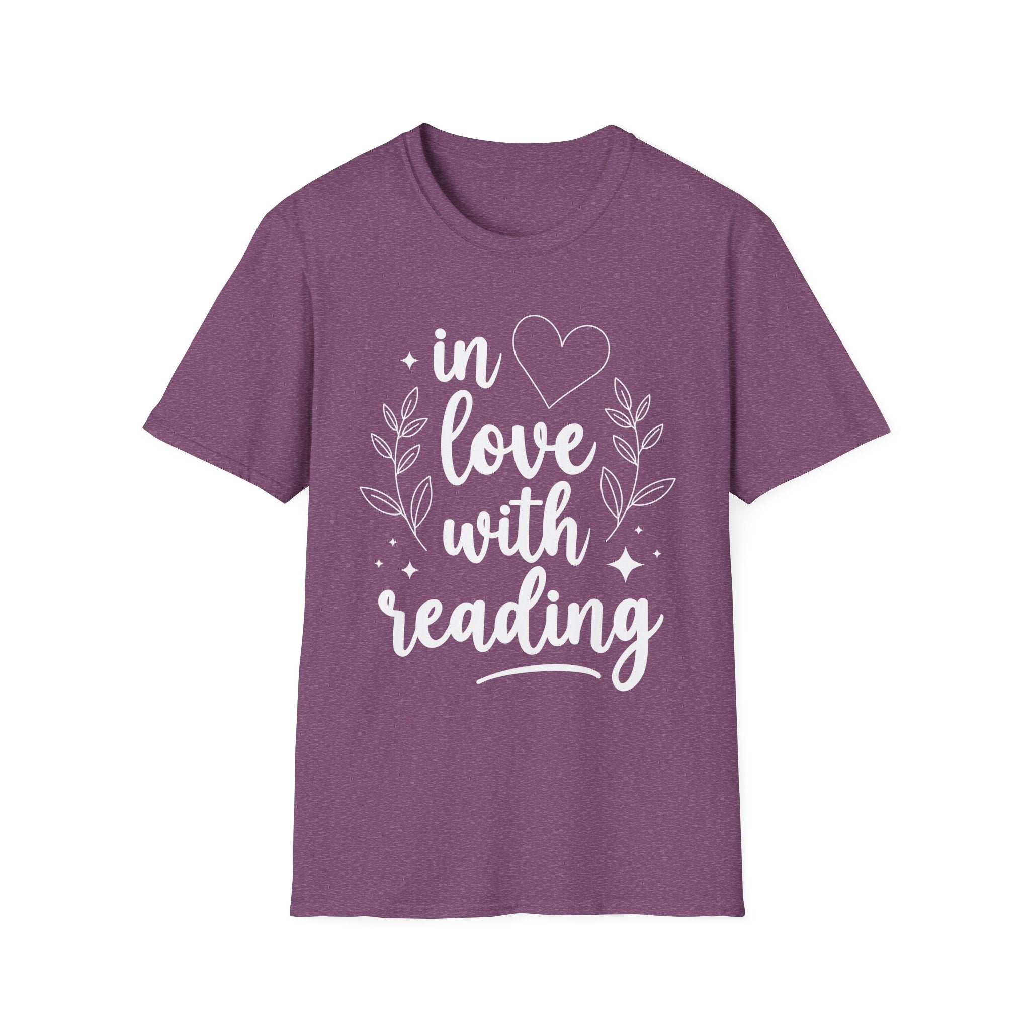 in love with reading - Typography T-Shirt