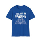 I'd rather be reading - Heart Book T-Shirt