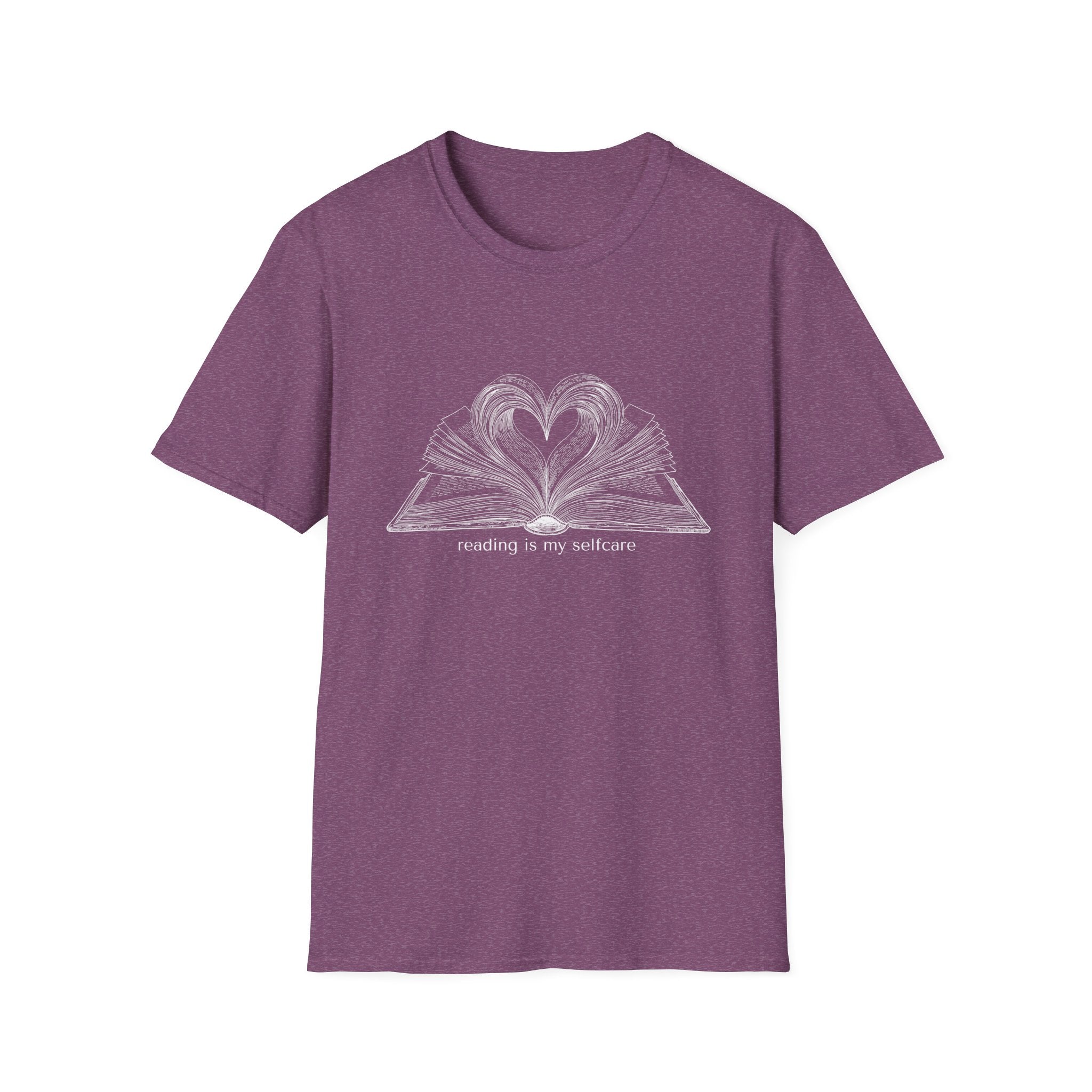 reading is my selfcare - Heart Book T-Shirt