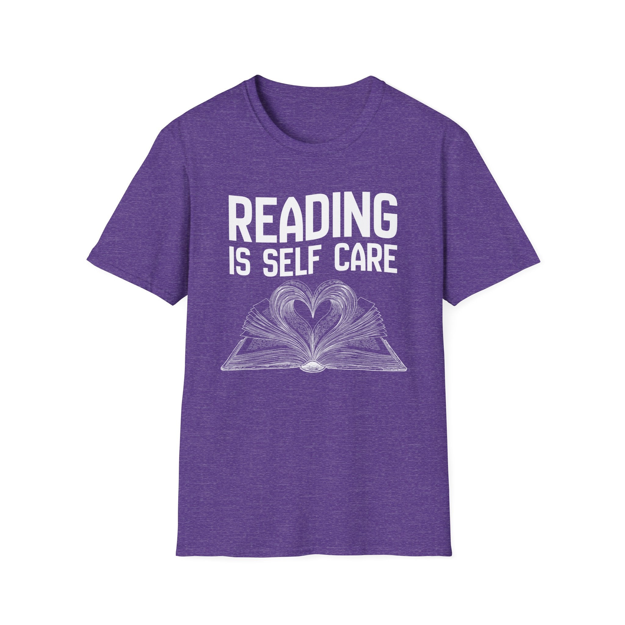 Reading is self care - Heart Book T-Shirt