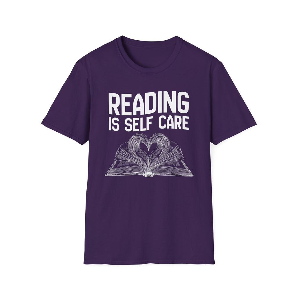 Reading is self care - Heart Book T-Shirt
