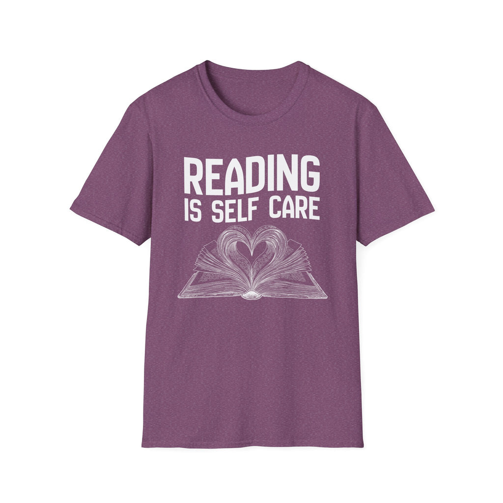 Reading is self care - Heart Book T-Shirt