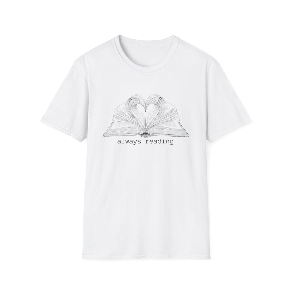 always reading - Heart Book T-Shirt