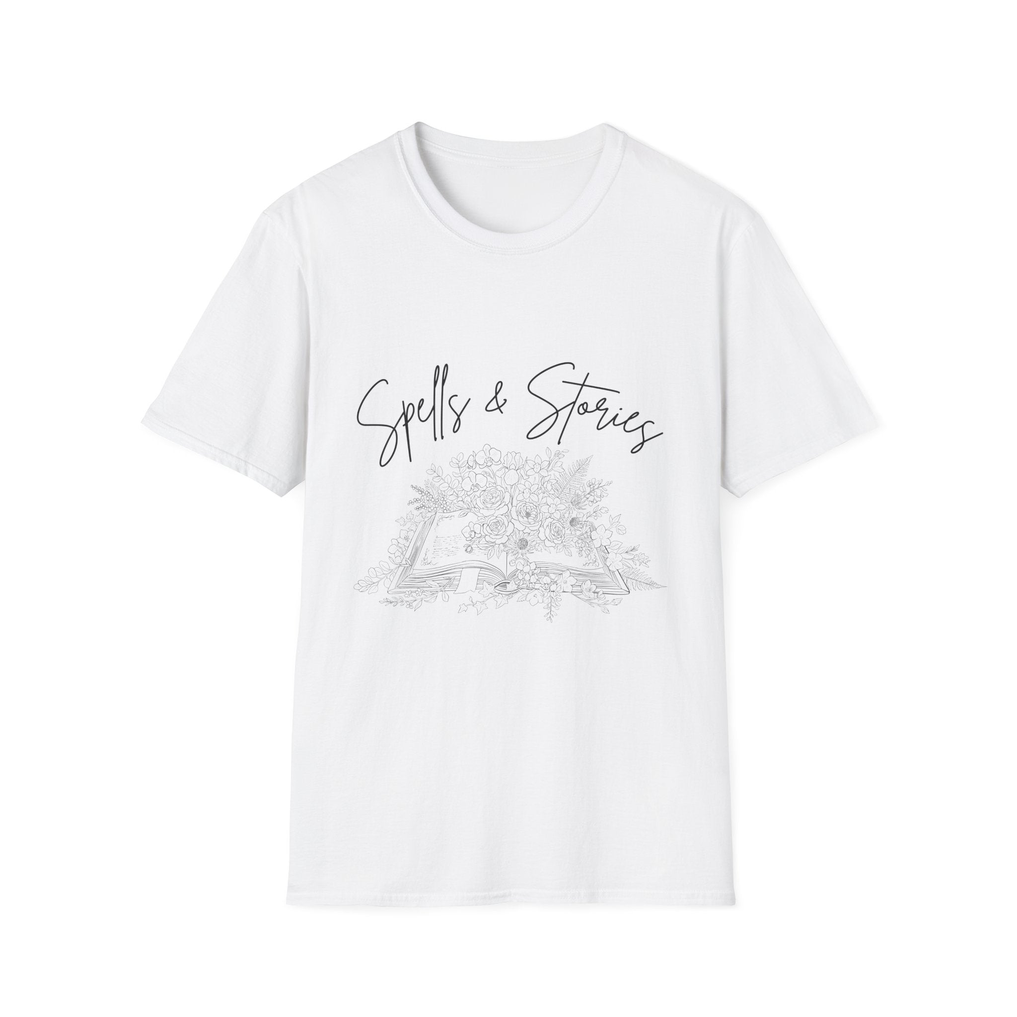 Spells & Stories - Flower Book T-Shirt