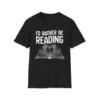 I'd rather be reading - Heart Book T-Shirt