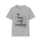 in love with reading - Typography T-Shirt
