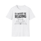 I'd rather be reading - Heart Book T-Shirt