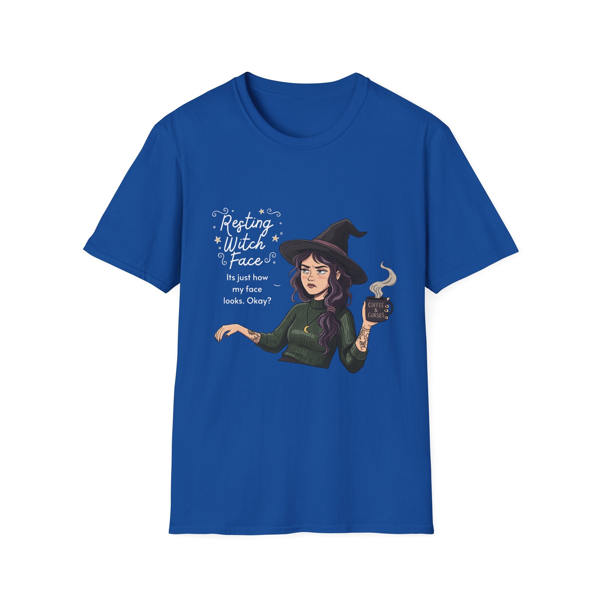Resting Witch Face - Moody Witch Graphic T-Shirt