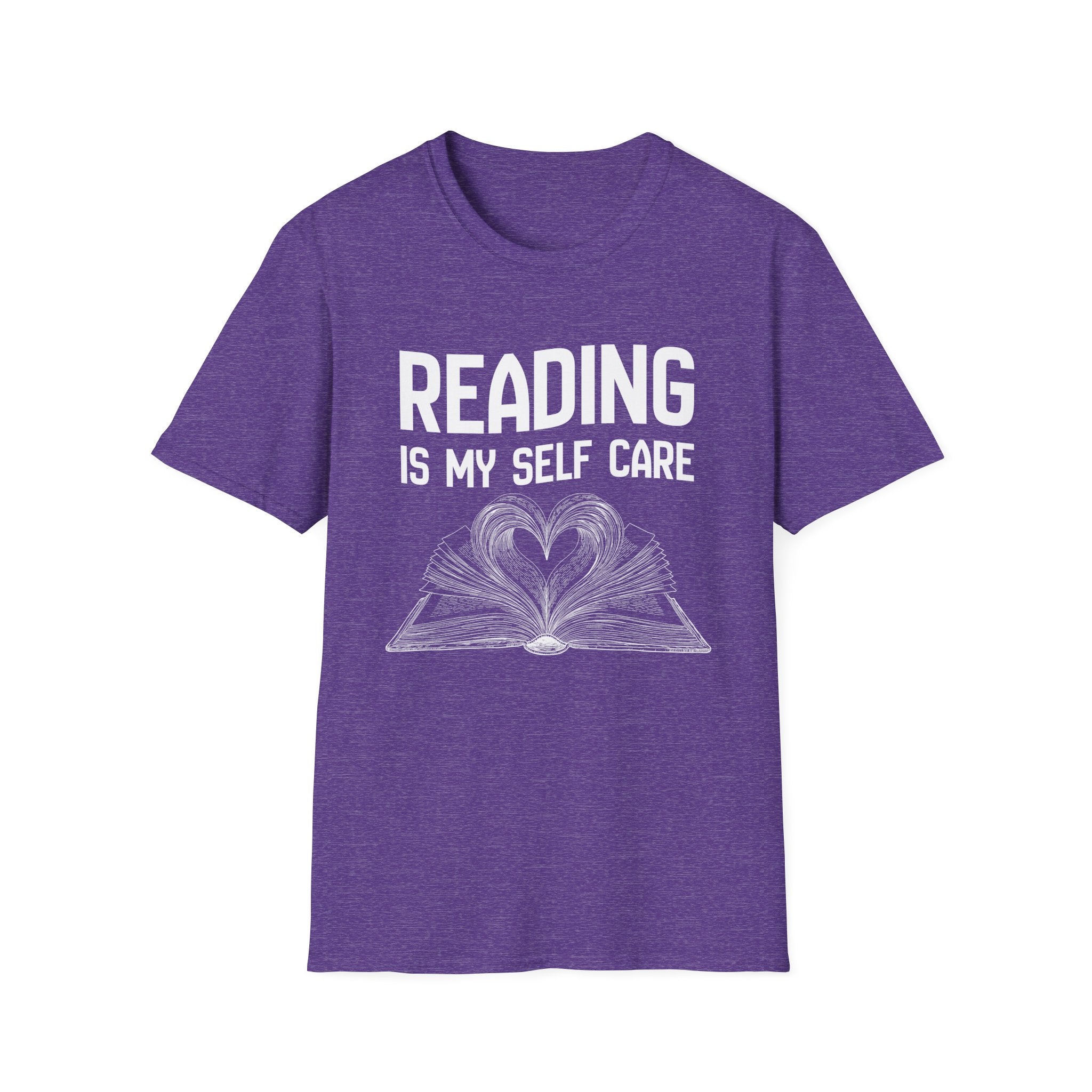 Reading is my self care - Heart Book T-Shirt
