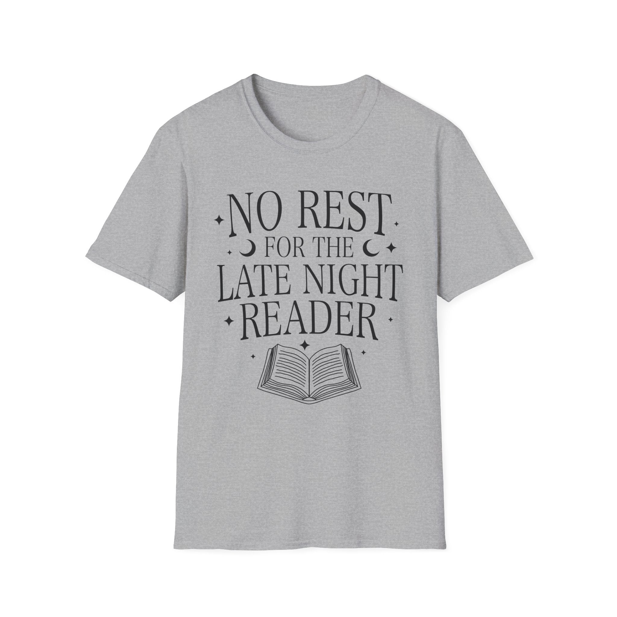 No rest for the late night reader - Typography T-Shirt