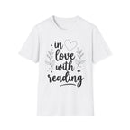 in love with reading - Typography T-Shirt