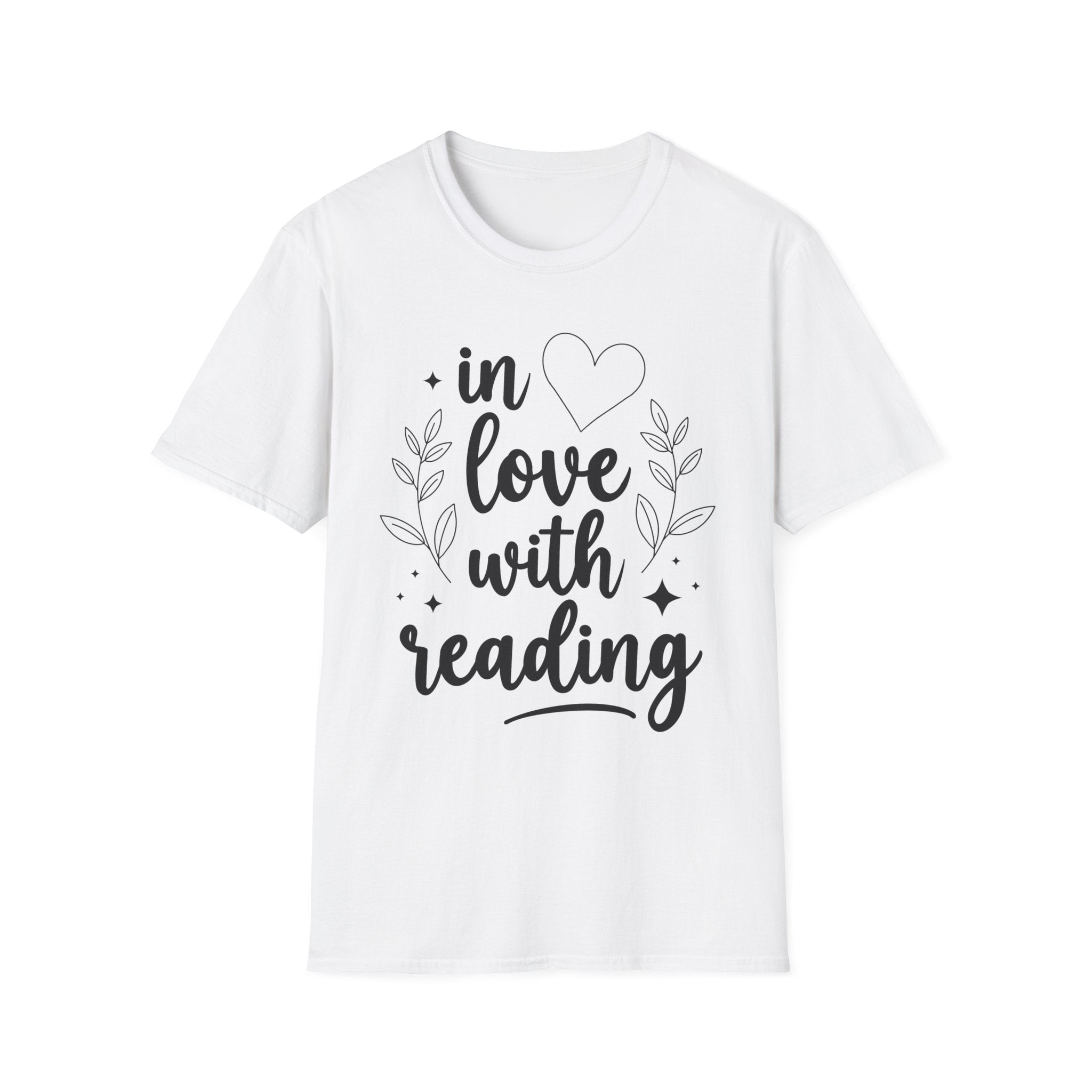 in love with reading - Typography T-Shirt