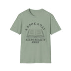 A book a day keeps reality away - Open book T-Shirt