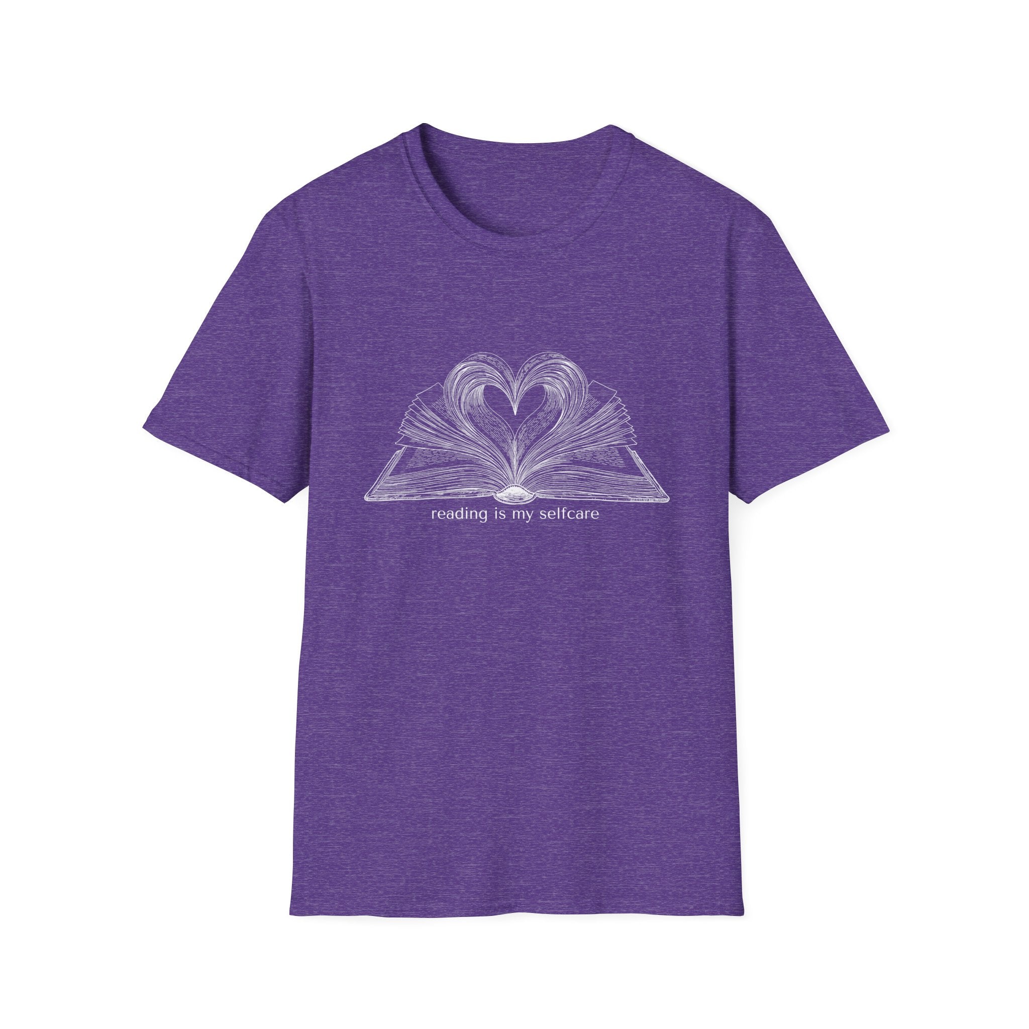 reading is my selfcare - Heart Book T-Shirt