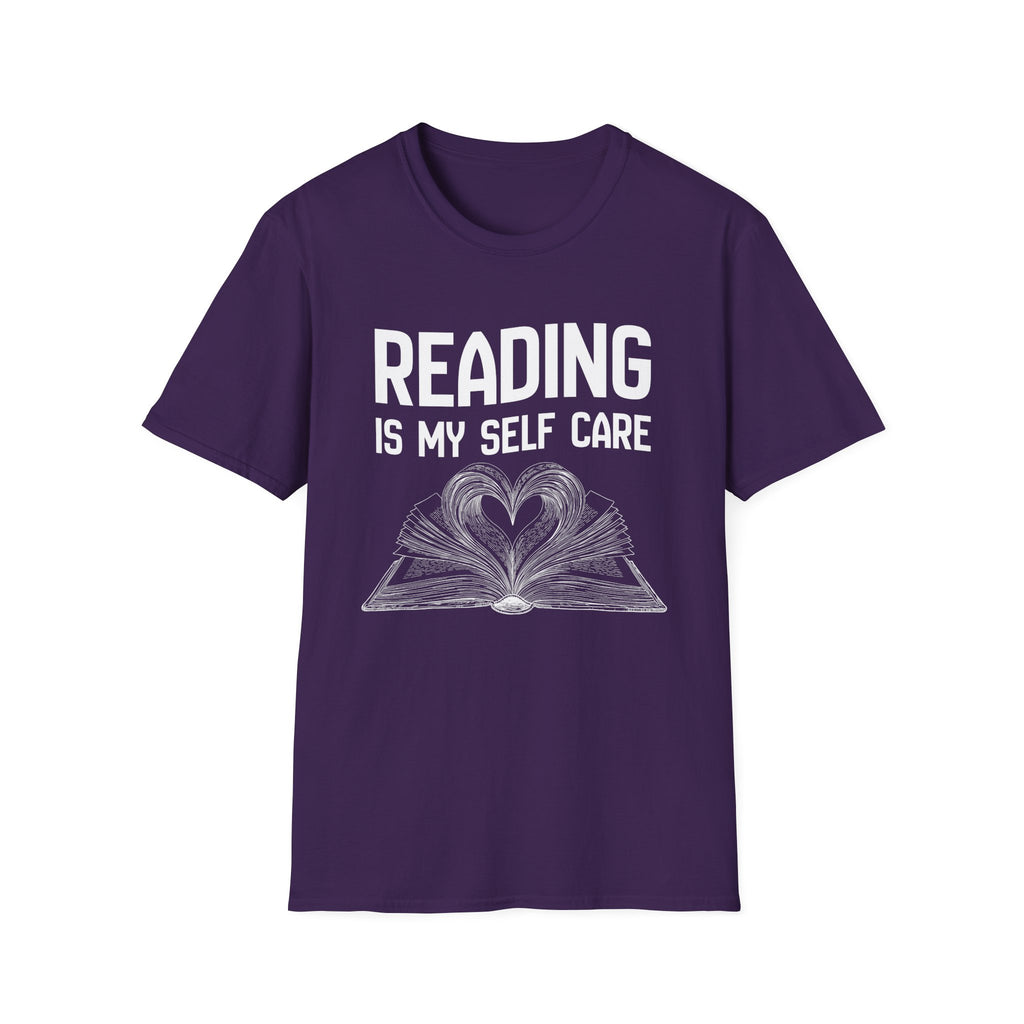 Reading is my self care - Heart Book T-Shirt