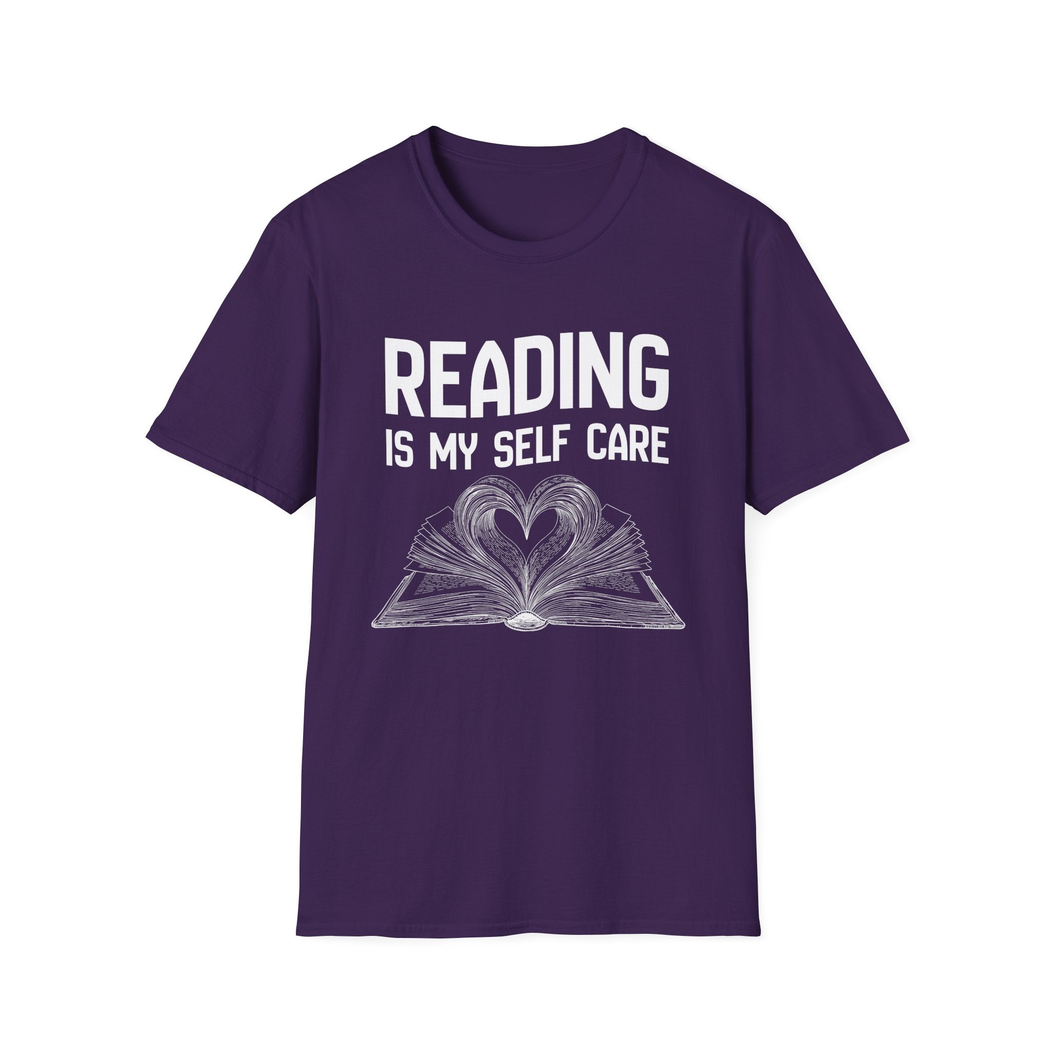 Reading is my self care - Heart Book T-Shirt