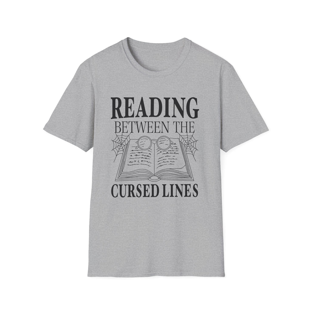 Reading between the cursed lines - Typography T-Shirt