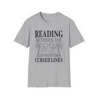 Reading between the cursed lines - Typography T-Shirt