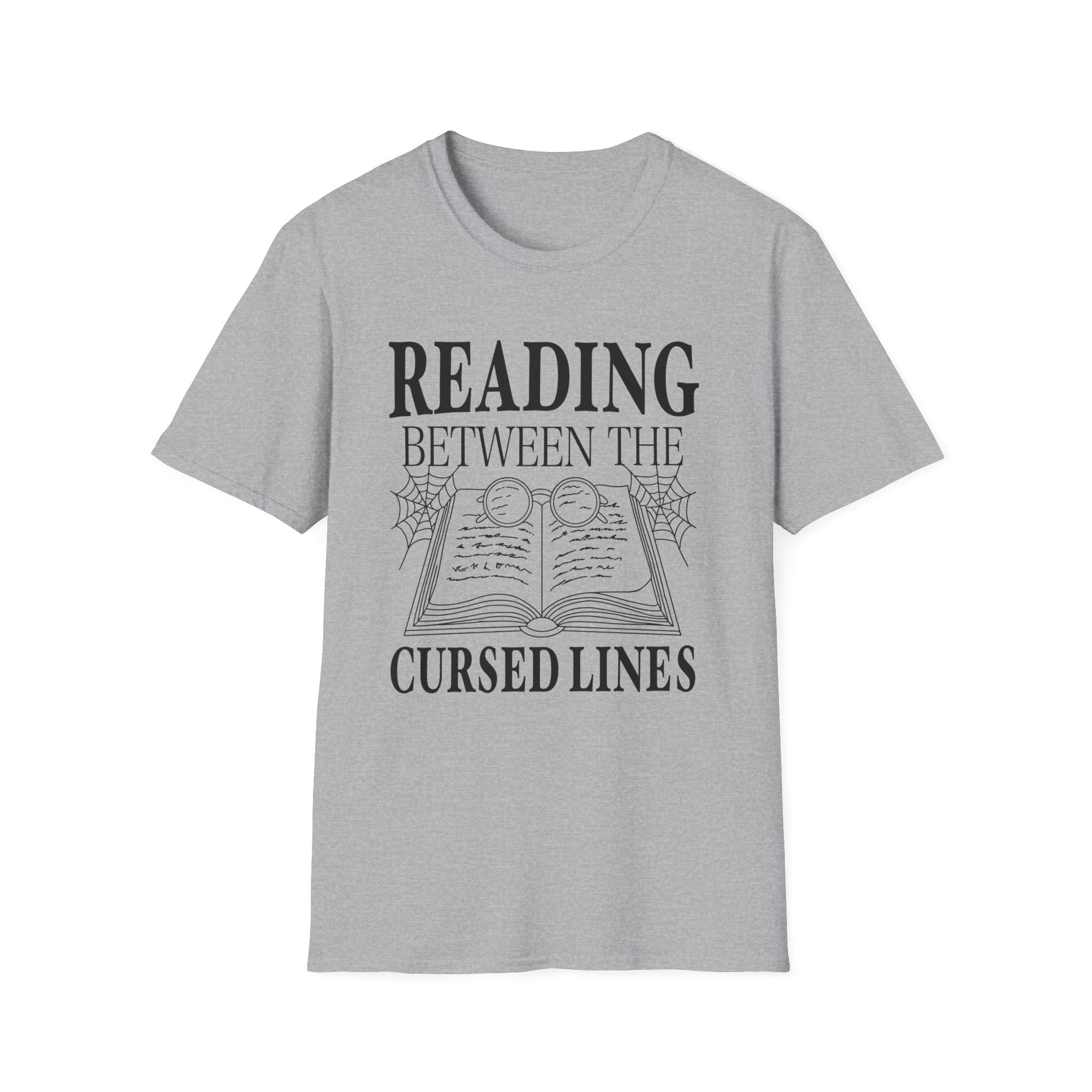 Reading between the cursed lines - Typography T-Shirt