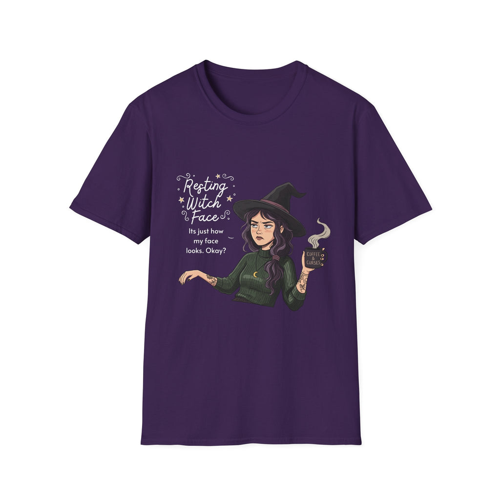 Resting Witch Face - Moody Witch Graphic T-Shirt
