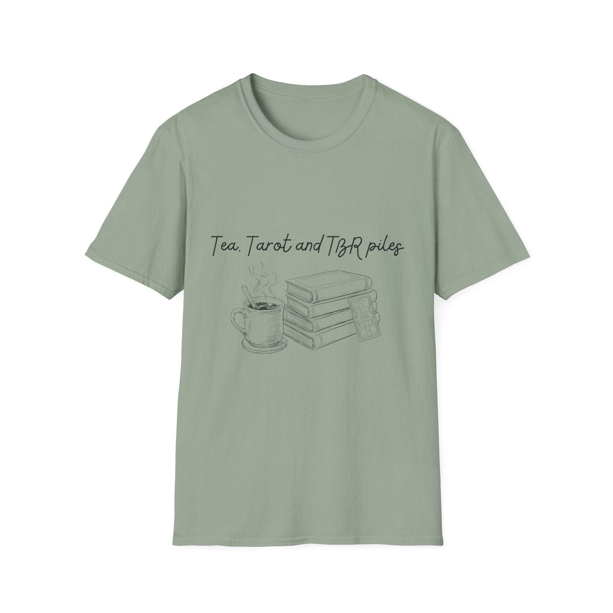 Tea, Tarot and TBR piles - T-Shirt