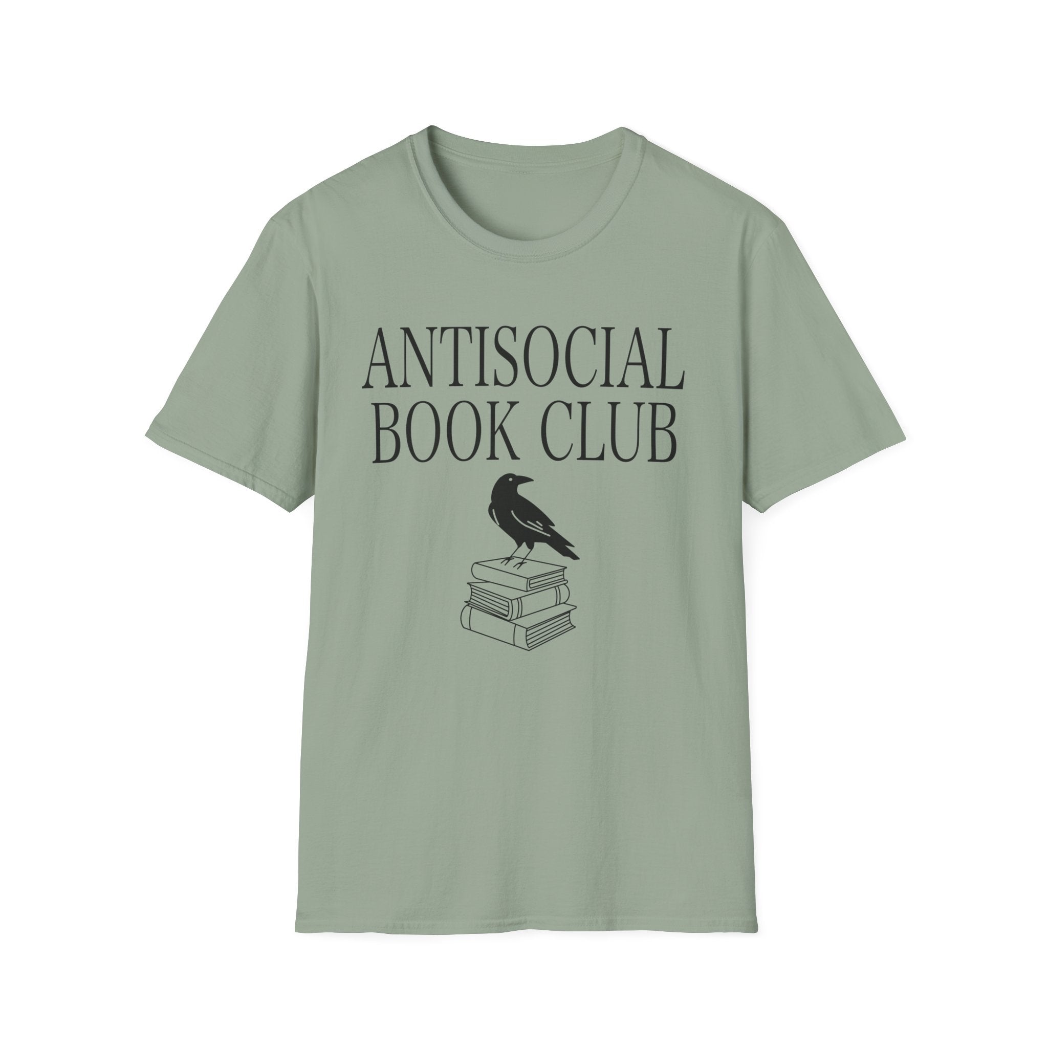 Antisocial book club - Crow on books T-Shirt
