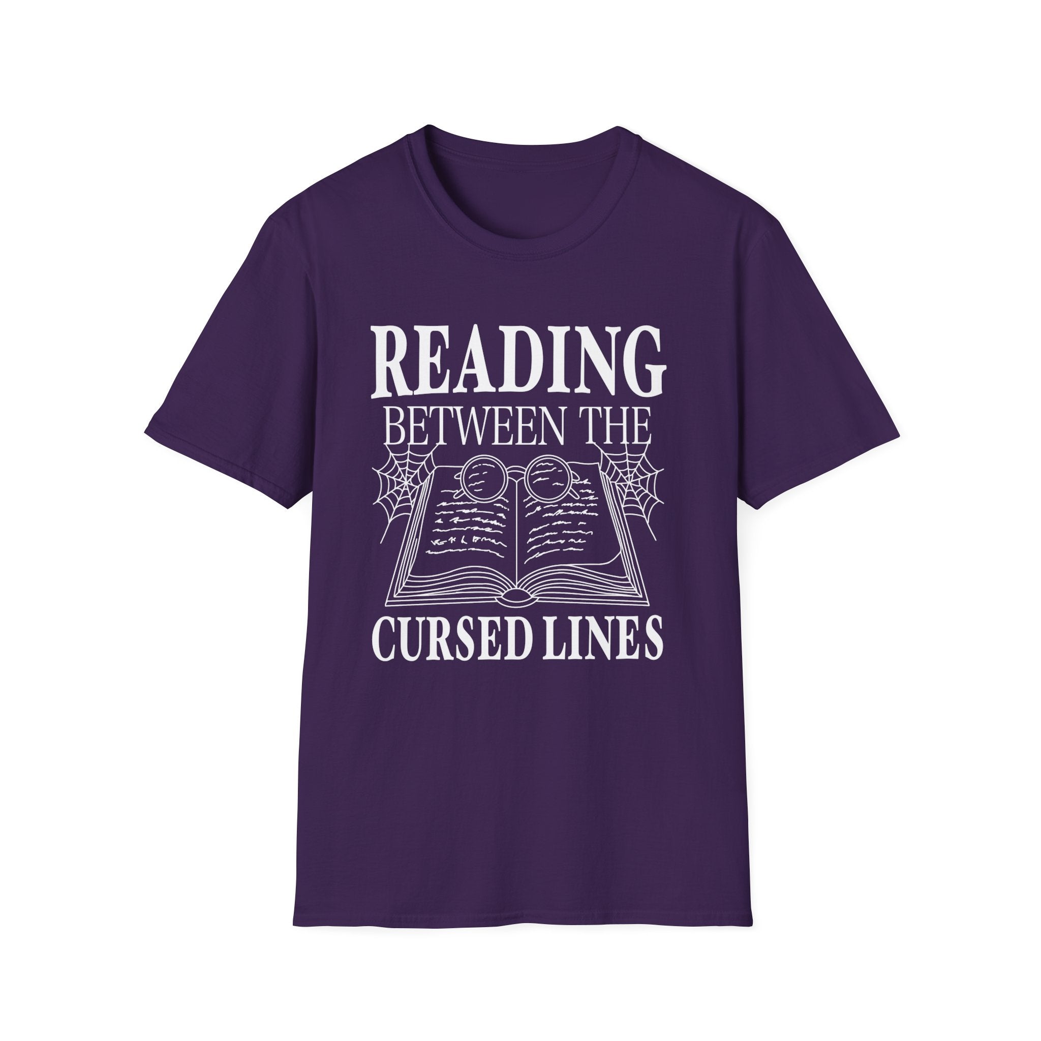 Reading between the cursed lines - Typography T-Shirt