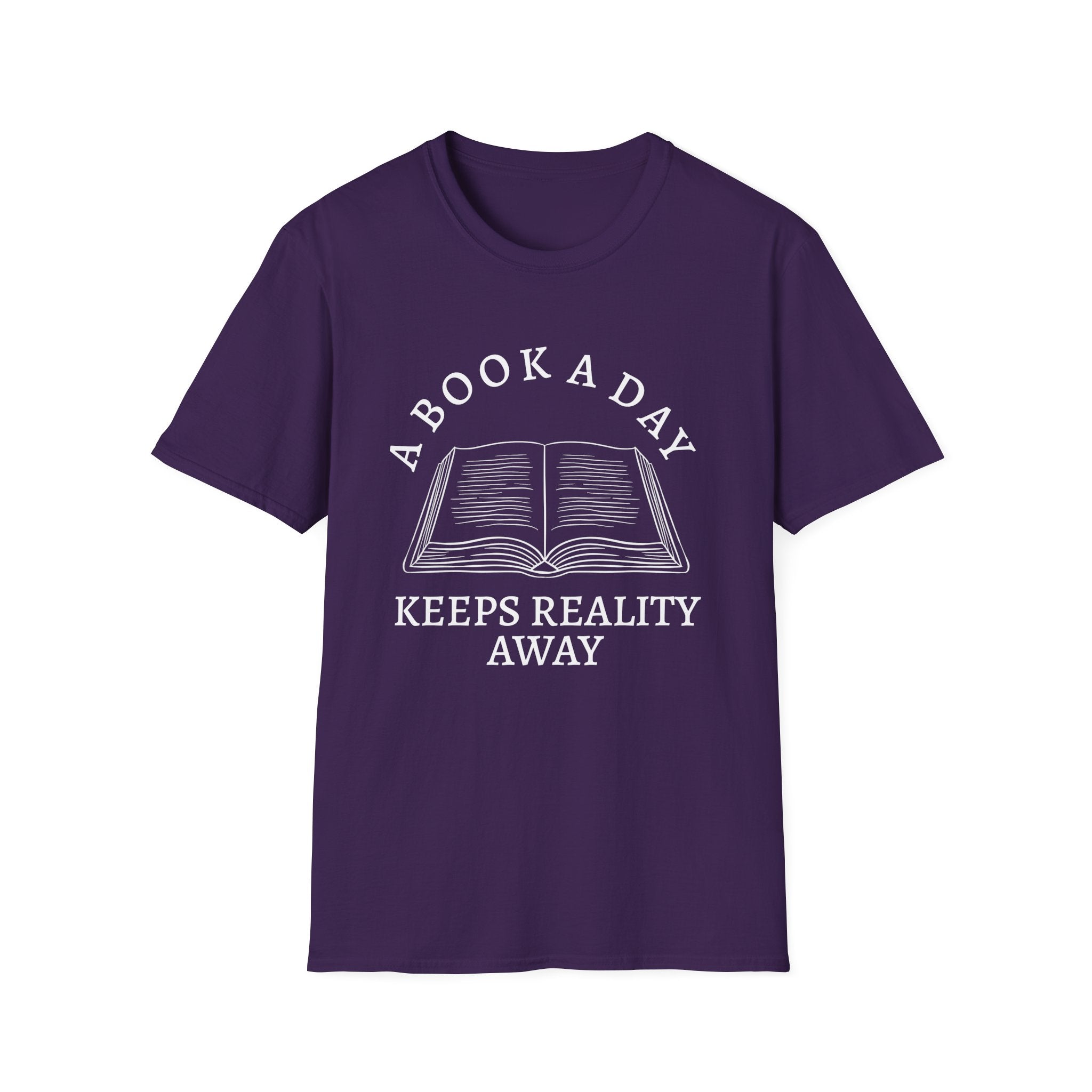 A book a day keeps reality away - Open book T-Shirt