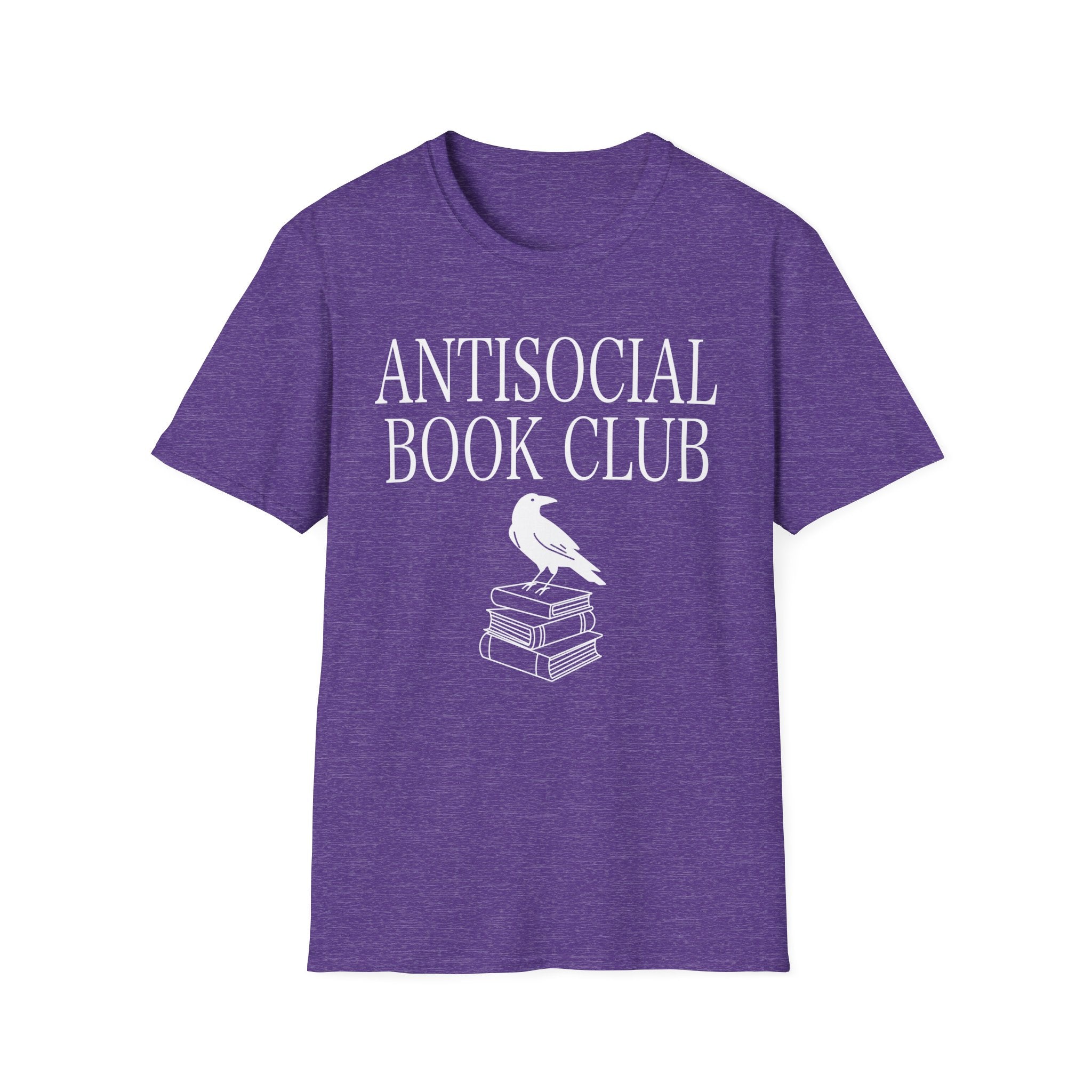 Antisocial book club - Crow on books T-Shirt