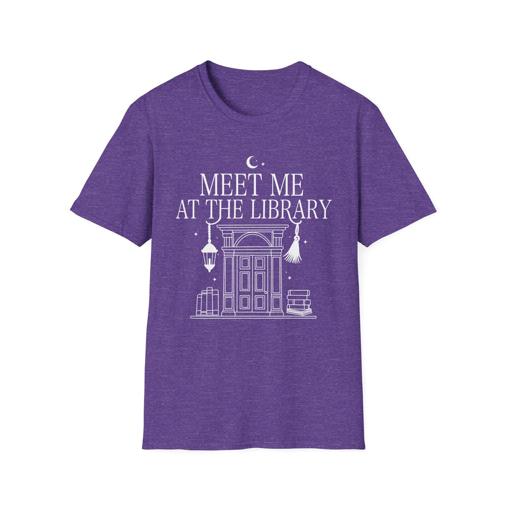 Meet me at the library - Typography T-Shirt