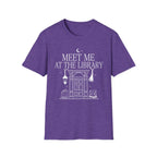 Meet me at the library - Typography T-Shirt