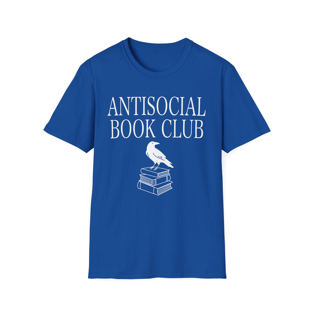 Antisocial book club - Crow on books T-Shirt