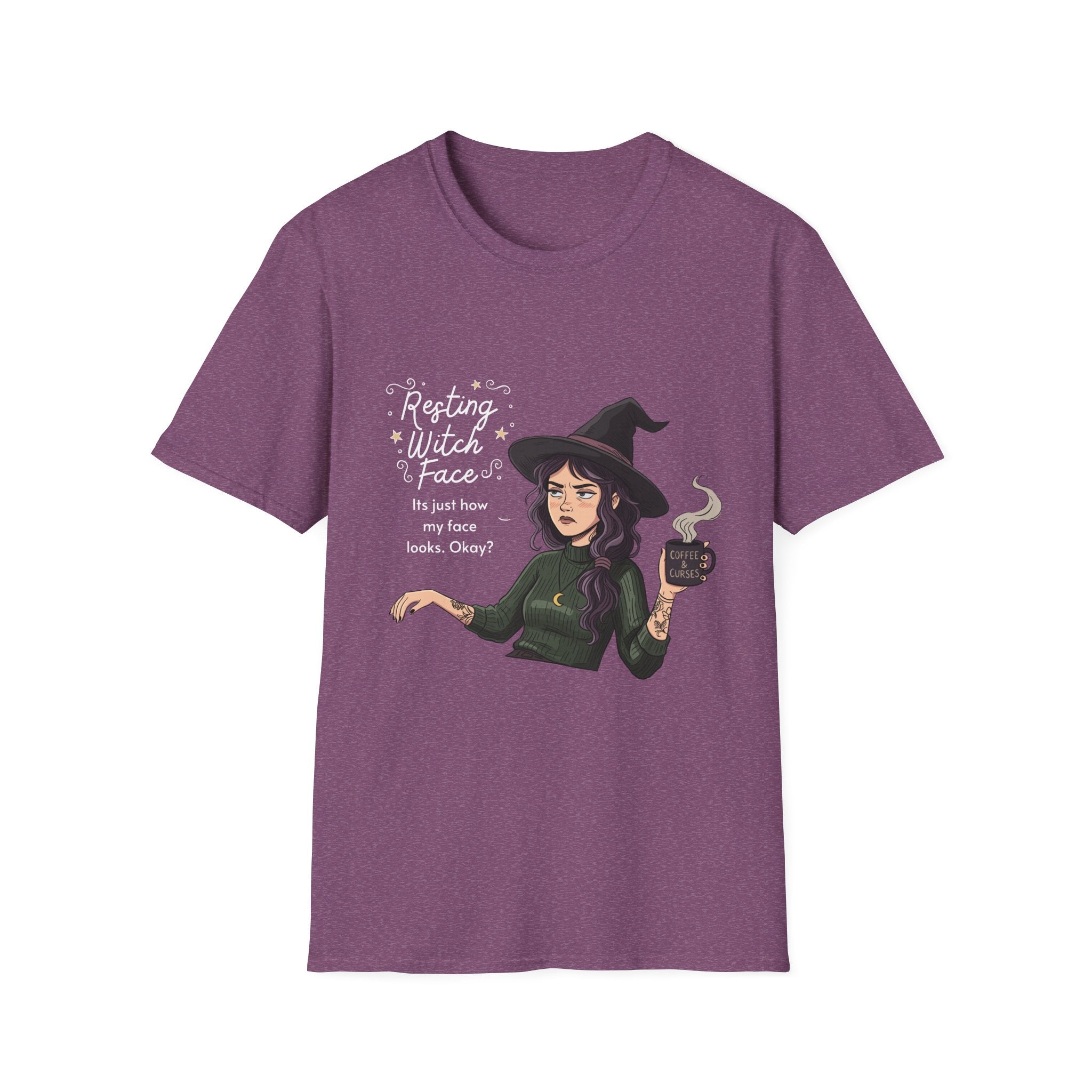 Resting Witch Face - Moody Witch Graphic T-Shirt