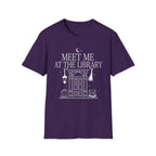 Meet me at the library - Typography T-Shirt