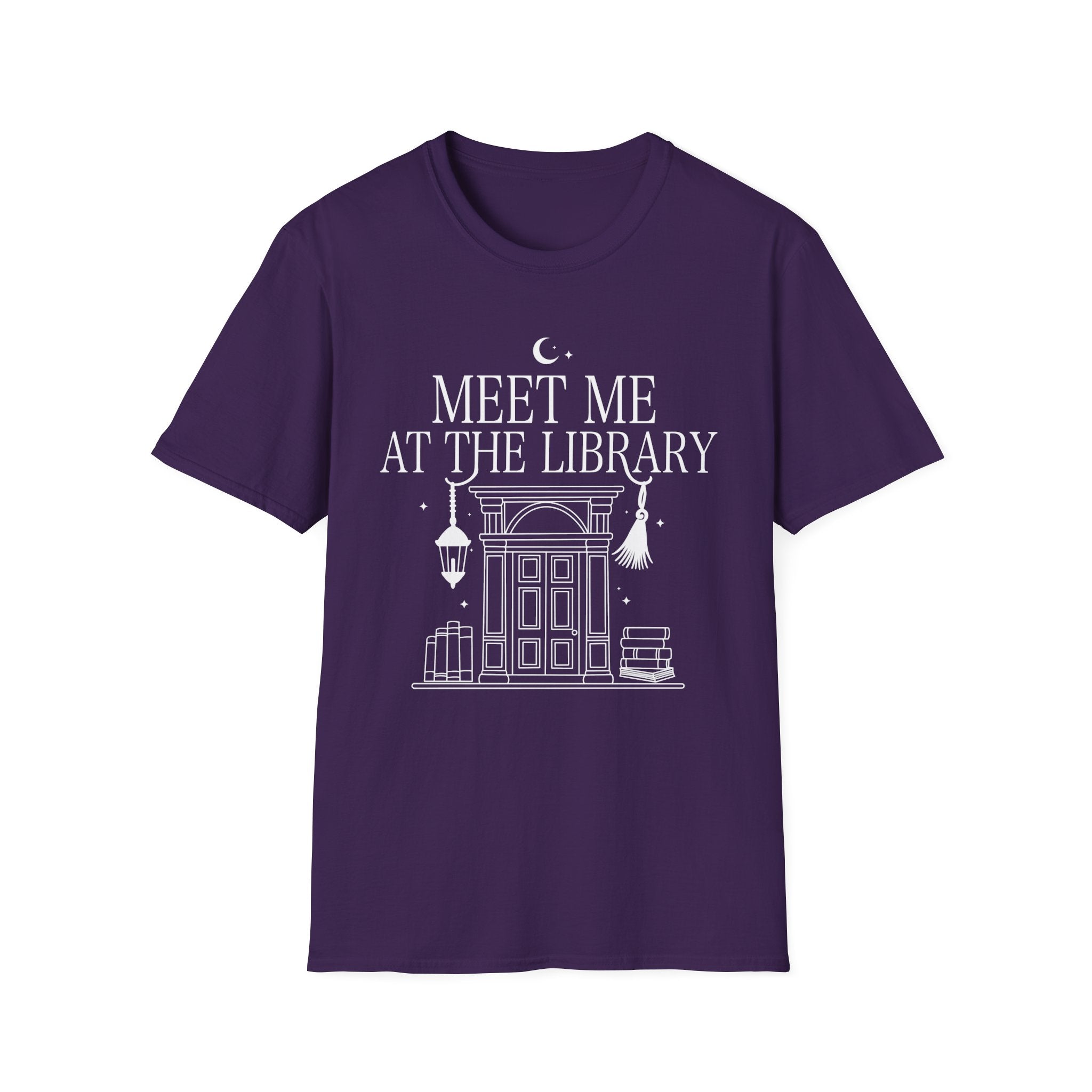Meet me at the library - Typography T-Shirt