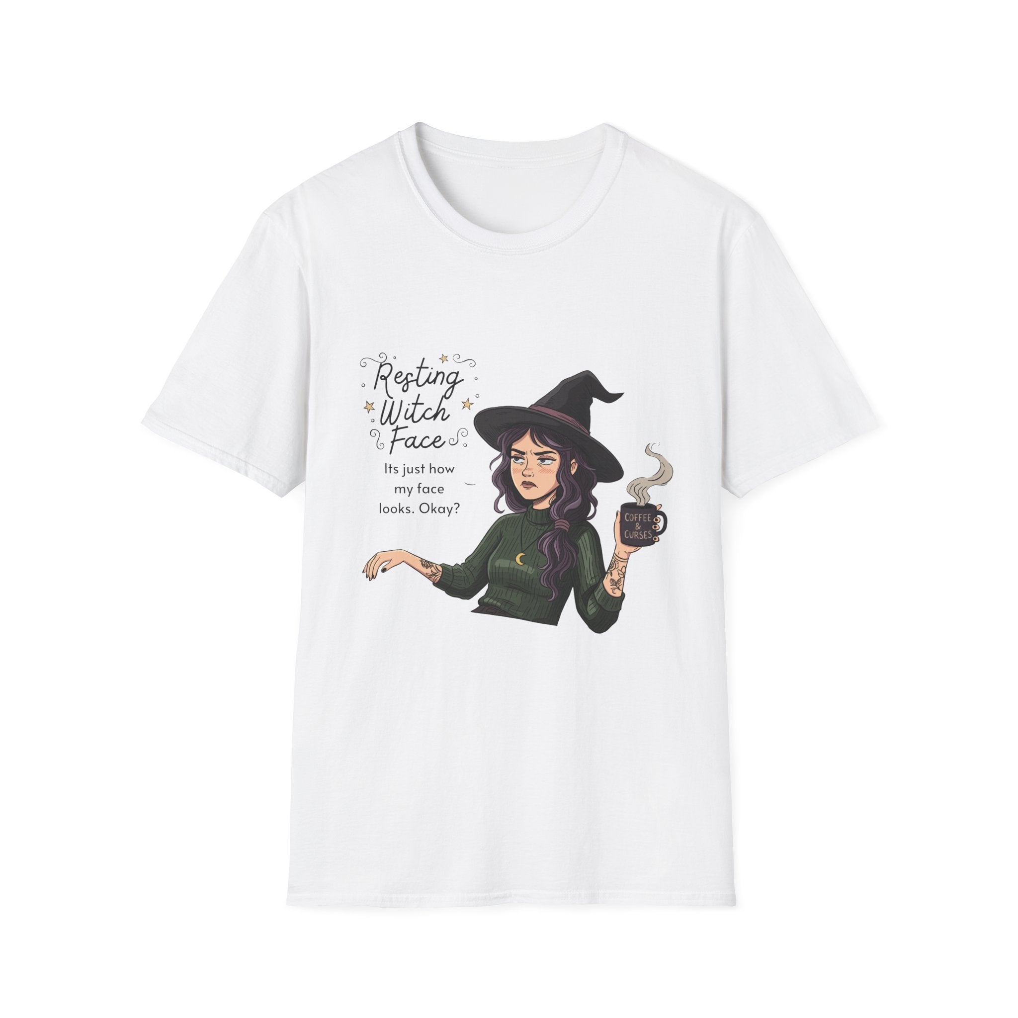 Resting Witch Face - Moody Witch Graphic T-Shirt