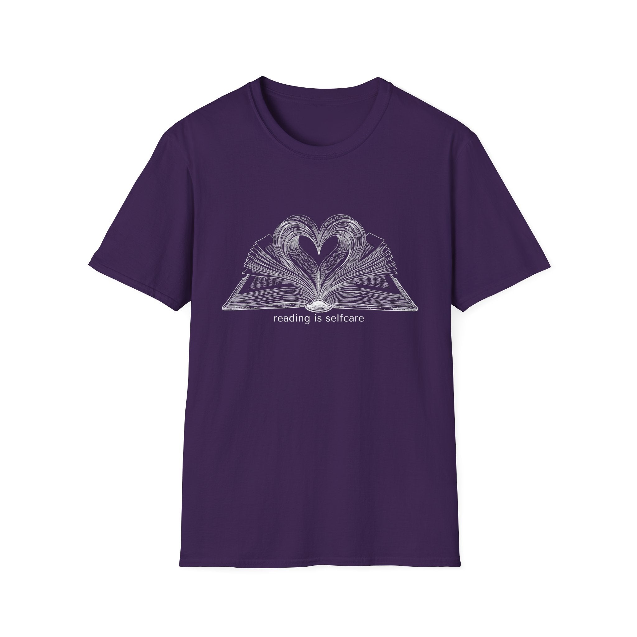 reading is selfcare - Heart Book T-Shirt