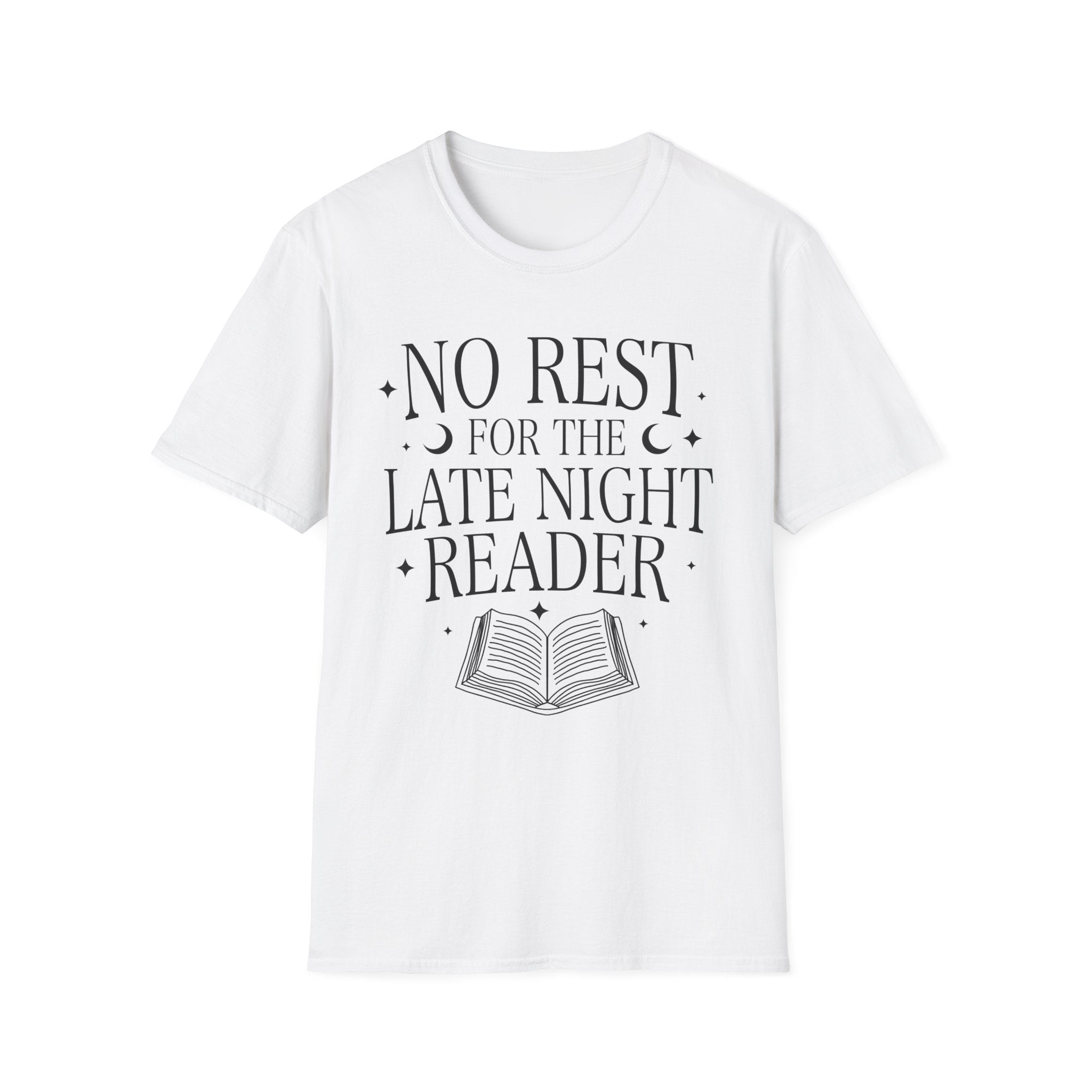 No rest for the late night reader - Typography T-Shirt
