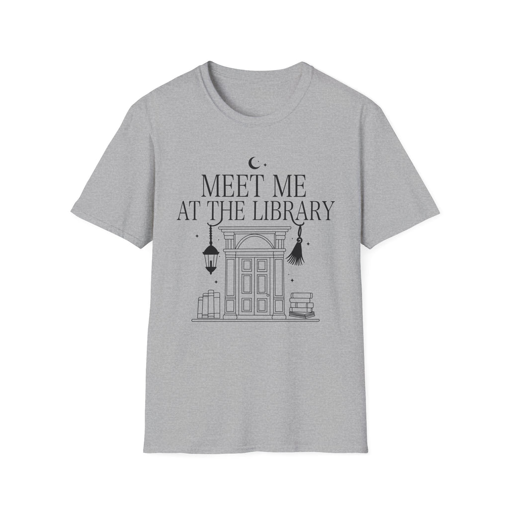 Meet me at the library - Typography T-Shirt