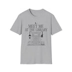 Meet me at the library - Typography T-Shirt