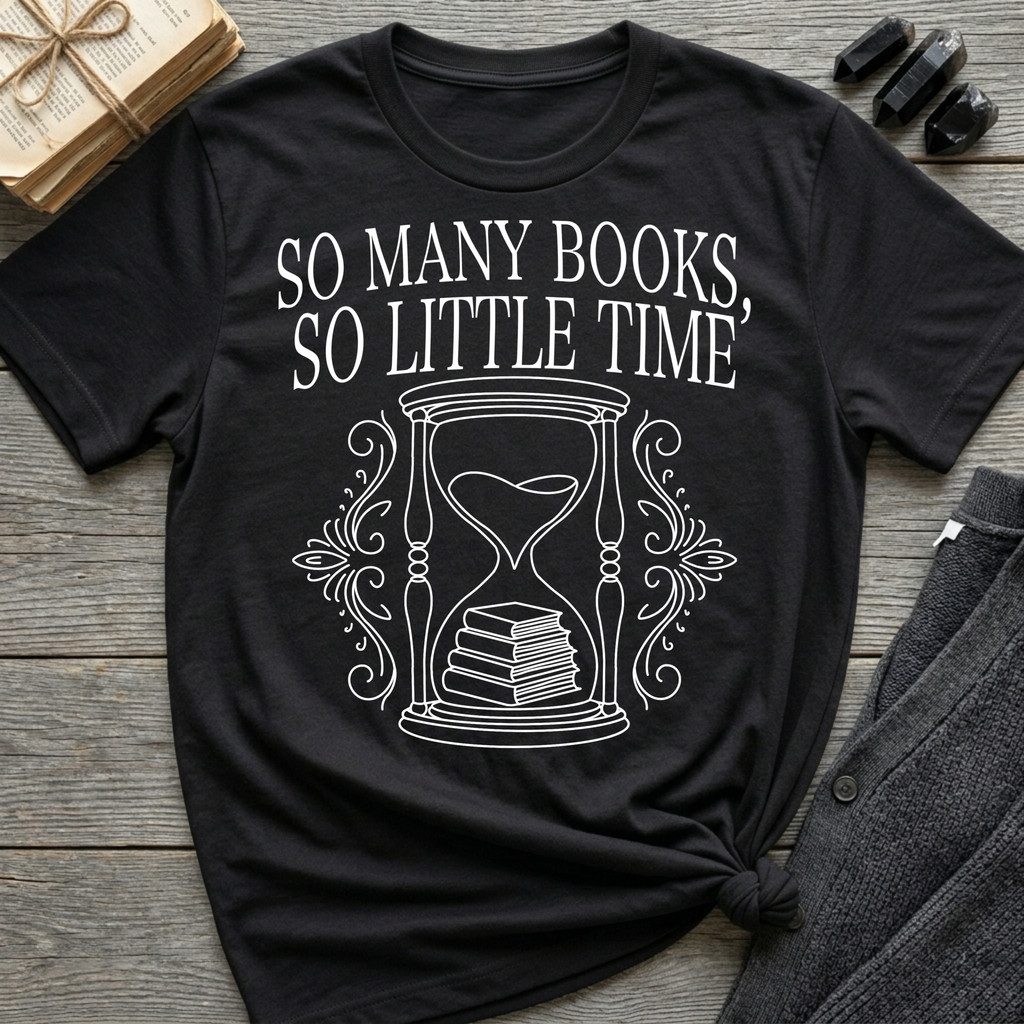 So many books, so little time - Typography T-Shirt