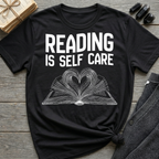 Reading is self care - Heart Book T-Shirt