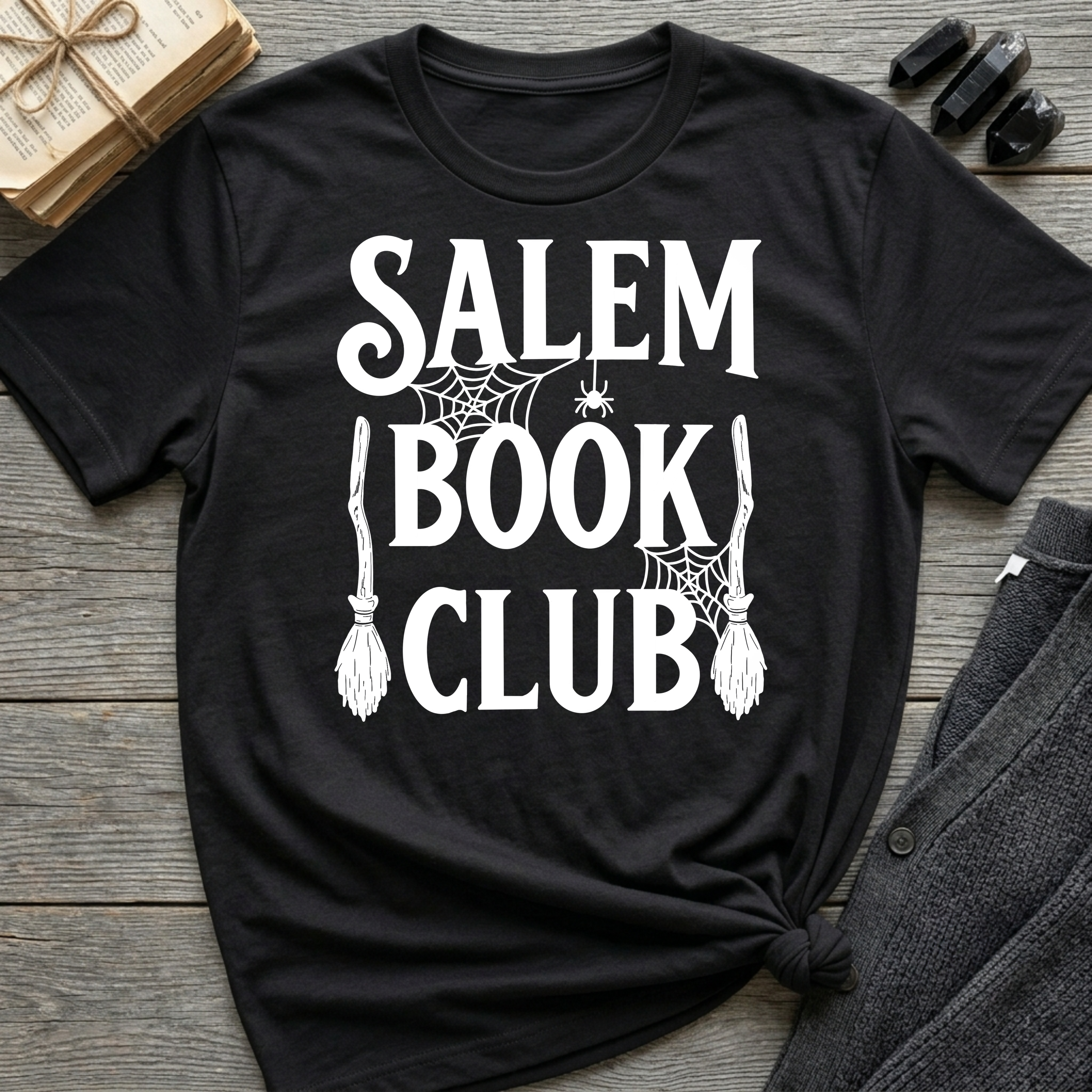 Salem Book Club - Typography T-Shirt