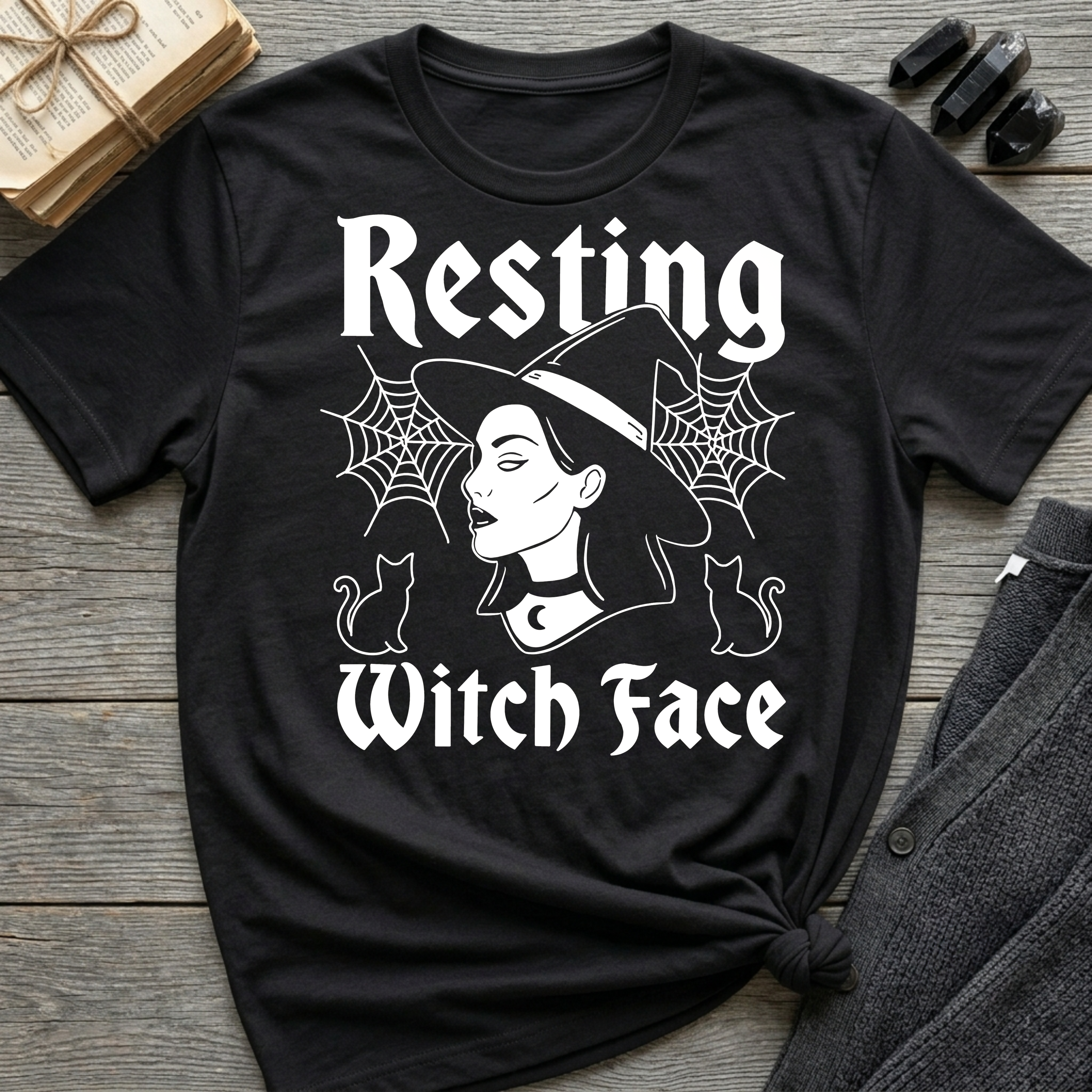 Resting Witch Face - Typography T-Shirt