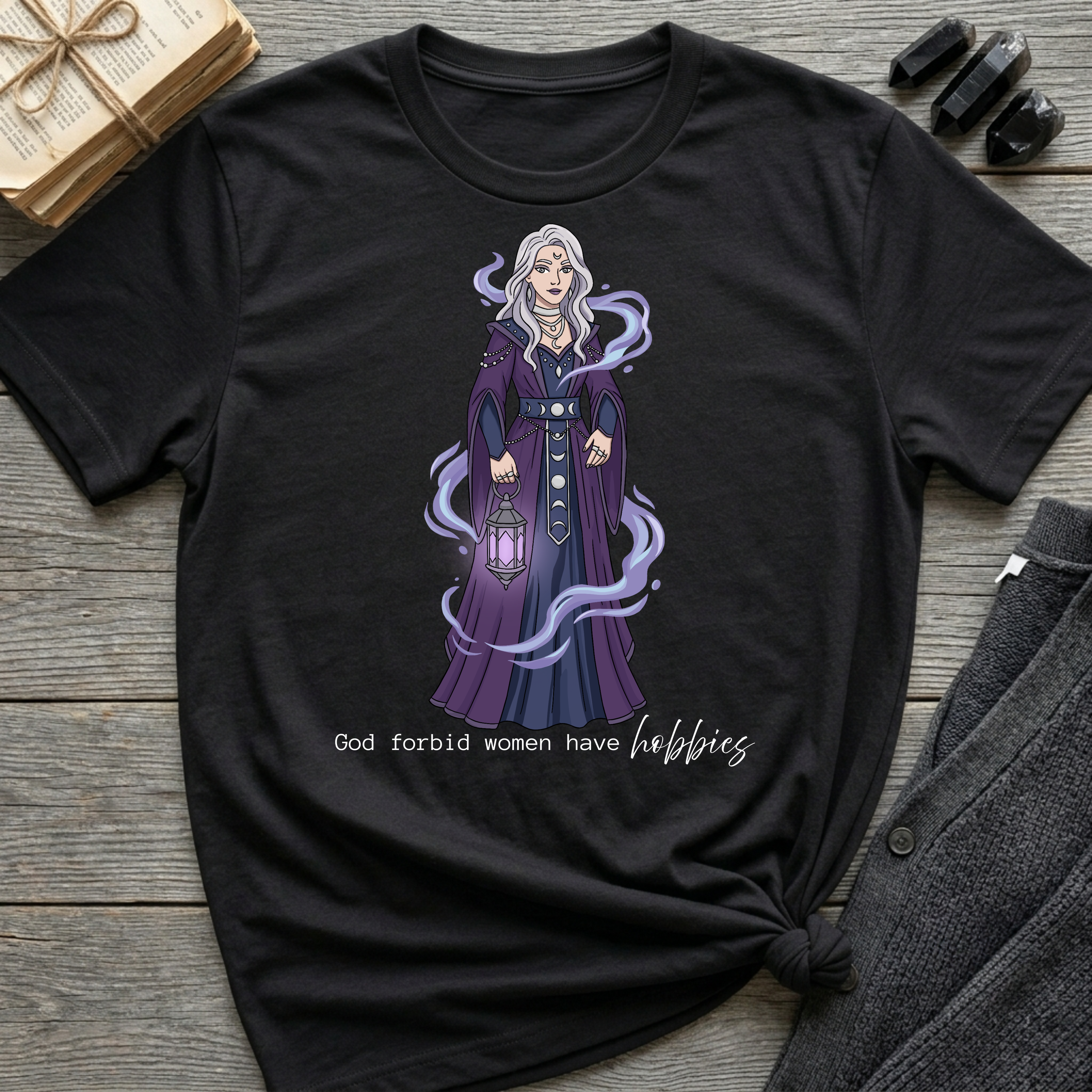God Forbid Women Have Hobbies - Witch (Style 8) Graphic T-Shirt