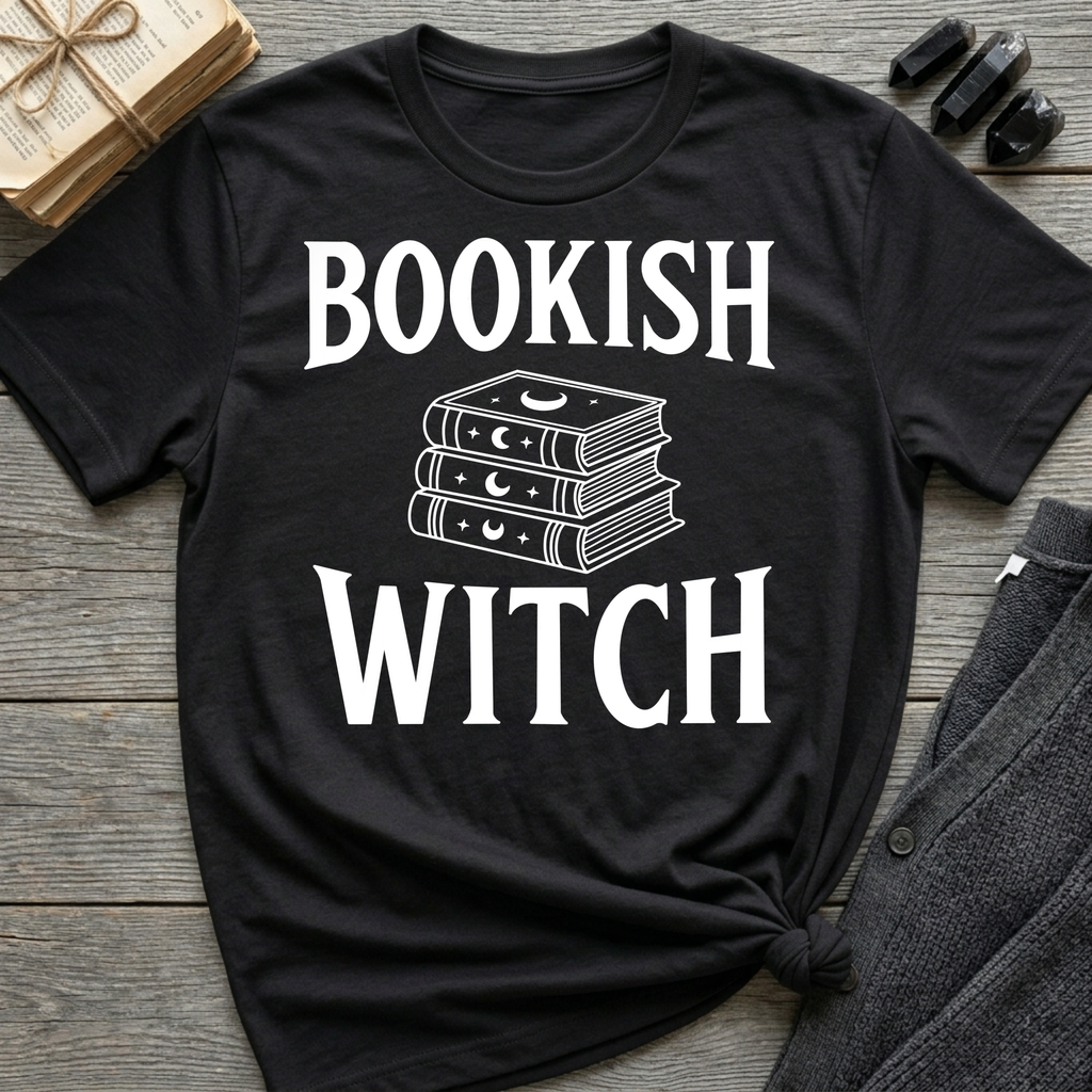 Bookish Witch - Typography T-Shirt