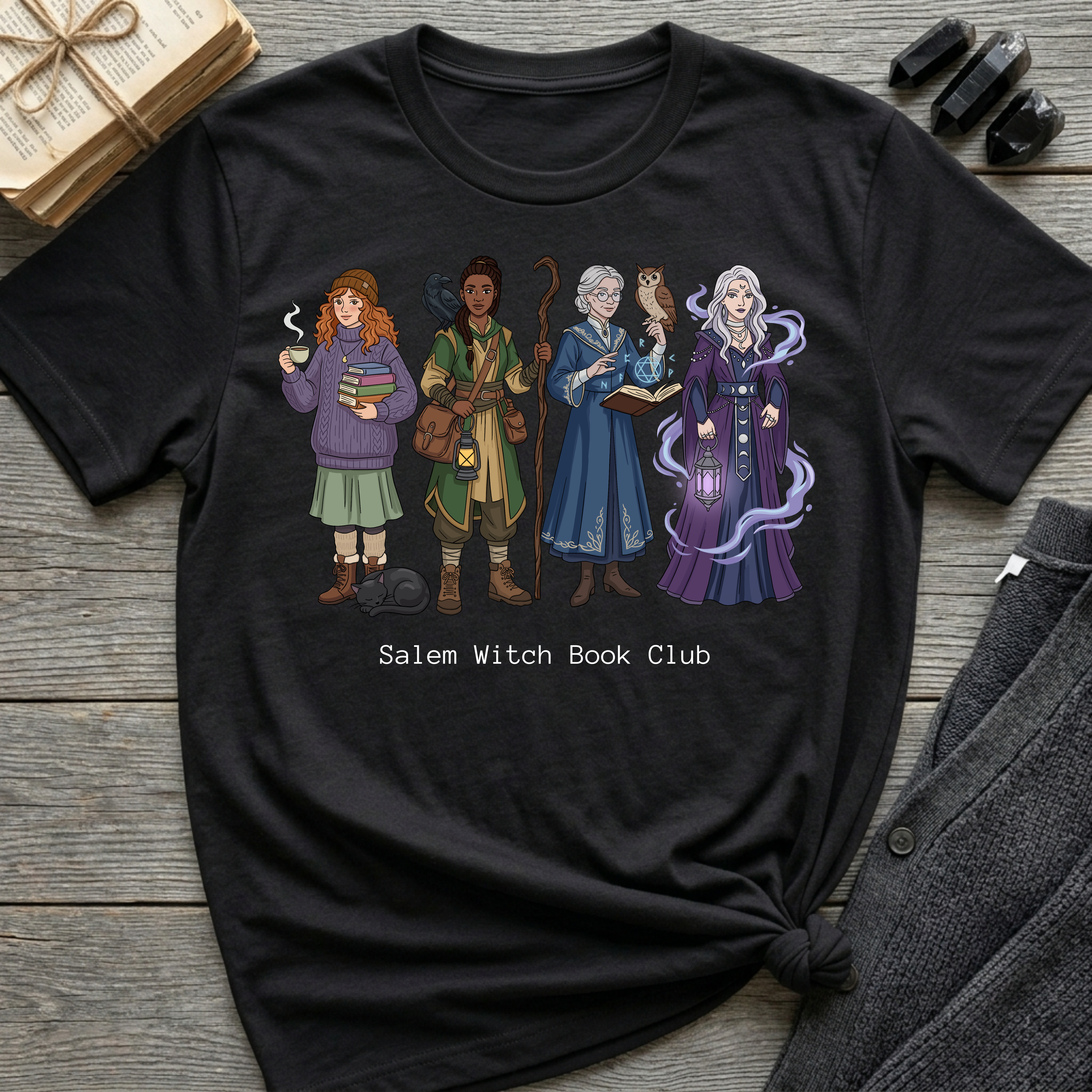 Salem Witch Book Club - Witches (5-8) Graphic T-Shirt