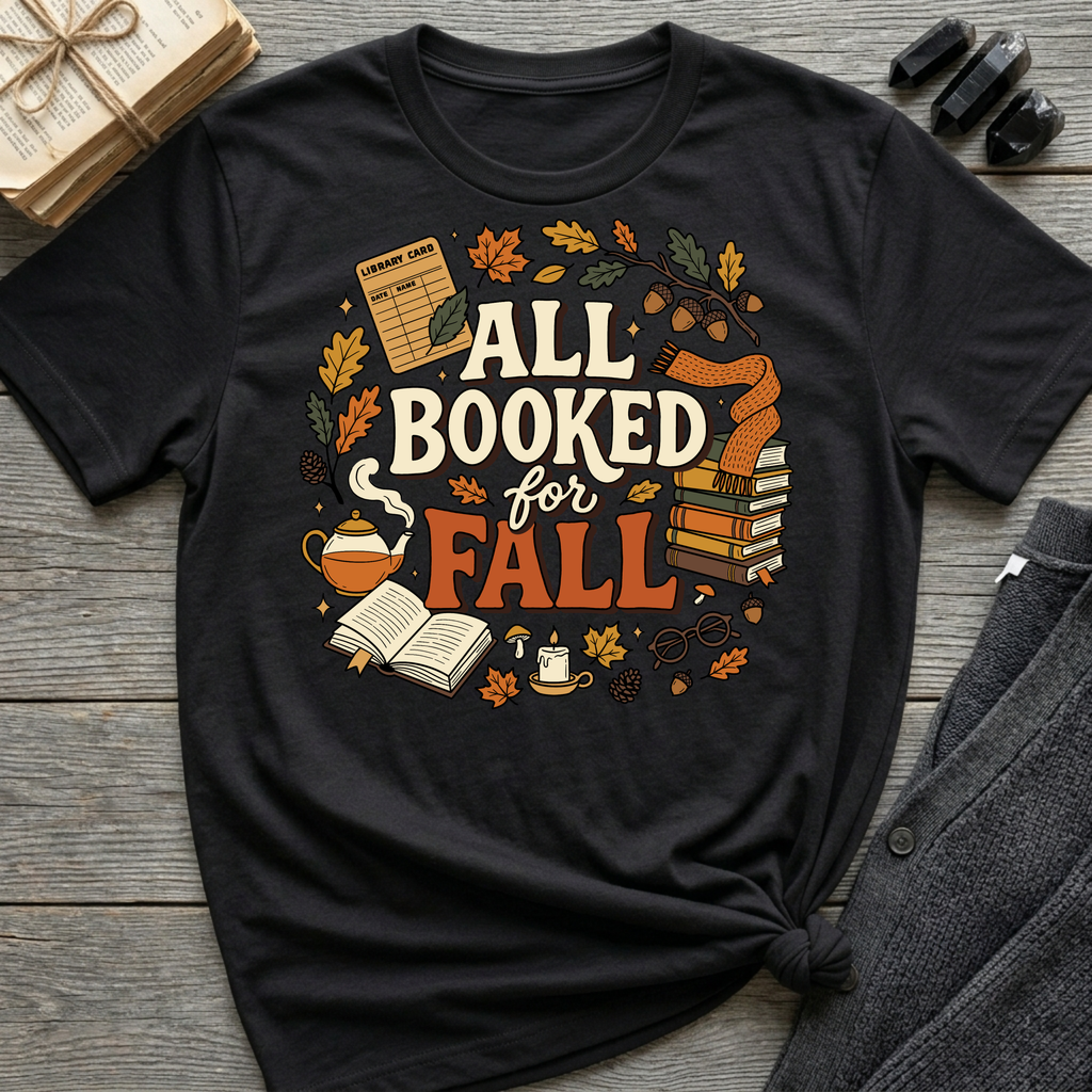 All Booked For Fall - Graphic T-Shirt