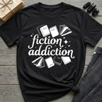 Fiction Addiction - Typography T-Shirt