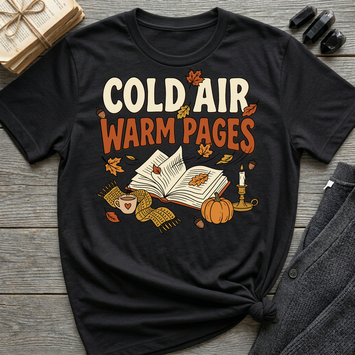 Cold Air, Warm Pages - Graphic T-Shirt